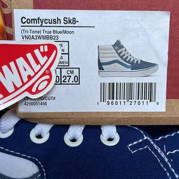 Vans Comfycush Sk8-Hi Tri-Tone True Blue/Moon Men’s sneakers - Picture 16 of 16